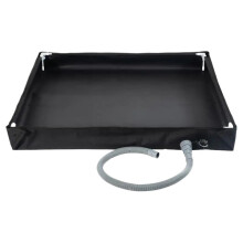 Portable Shower Tray Foldable Shower Base Camping Shower Tray RV Camping Shower Pan Black