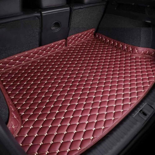 Car Boot Liner Waterproof Leather Trunk Mat for Benz GLA 20202021 AntiScratch Cargo Protector Red