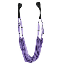 Yoga Stretch Strap Flexibility Exercise Belt with Door Support, violet