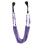 Yoga Stretch Strap  Flexibility Exercise Belt with Door Support, violet 1
