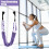 Yoga Stretch Strap  Flexibility Exercise Belt with Door Support, violet 2