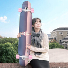 Skateboard Pro 43 Inch Complete Skateboards 8 Layer Maple Double Kick Deck Concave Skateboard Tricks Skateboard for Children and Adults (Color : B)