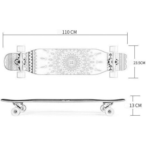 'Skateboard 43 Pro Complete with Double Kick Concave 7Ply Maple' 2