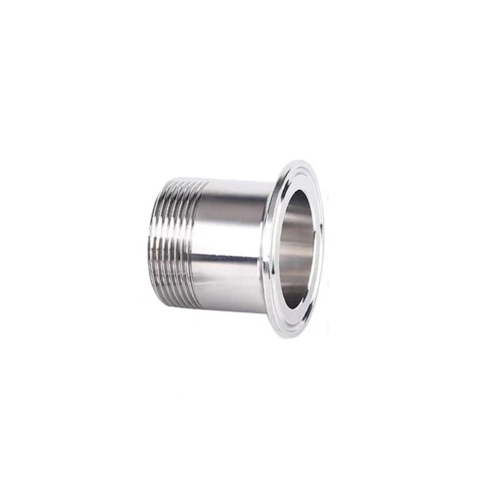 Tri Clamp Sanitary Stainless Steel Ss316 Male Threaded Pipe Fitting Adapter Bsp Dn8 Dn32 1/2 In To 11/4 In 9426802335408