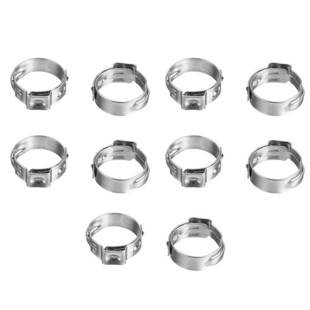 Hose Clamp Stainless Steel 304 Single Ear Stepless Clamp 6.521.0 Mm Range For Hoses 9365049963534