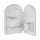 Étagère de rangement murale, grilles en panneaux perforés-Blanc 1