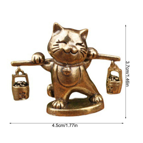Sculpture culturelle de chats en métal, Sculpture complexe, 2