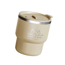 Stainless Steel Coffee Drinkware with Leak Resistant Lid-Coffee