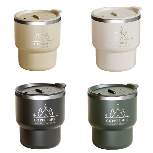 400ML Thermal Cup 304 Stainless Steel Double Layer-Coffee 1