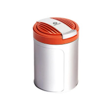 Car Ashtray For Smart Fortwo C453 20142019, Portable Lid SmellProof Smokeless LED Light Travel Cigarette Holder Orange