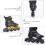 Roller Brake for Ice Skates  Reusable Rubber Stoppers for Inline Skate Frames 2