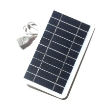 2W Portable Solar Panel USB Output Port Panel Outdoor Flexible Solar Battery Used for Cellphone Compact USB Charger