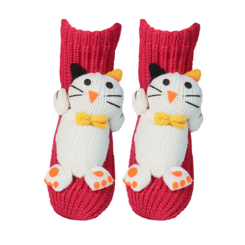Thermal Winter Socks With 3D Pattern Slip Resistant Grip-B