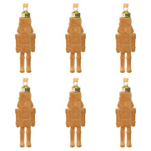 Nutcrackers Christmas Tree Decorations Plastic-Earthy Yellow 6