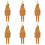Nutcrackers Christmas Tree Decorations Plastic-Earthy Yellow 6 1