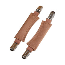 None Abrasive Kidskin Elastic Shoe Clips Anti Slip-brown