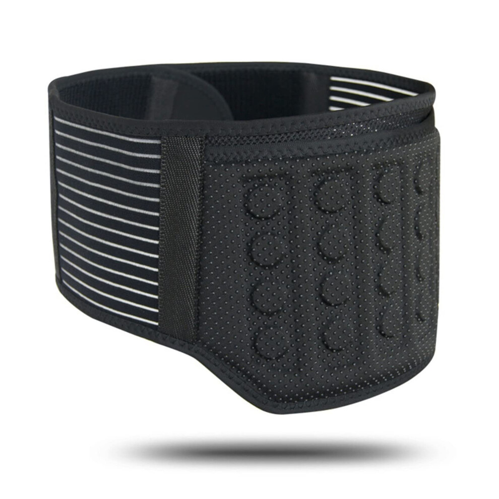 Lower Back Brace Belt Unisex SelfHeating Lumbar Waist Support With 21 Magnets For Pain Relief And Decompression