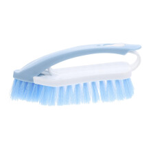Multifunctional Laundry and Sneaker Brush Detachable Small Brush for Shoes Nordic Blue Stiff Bristles Curved Handle