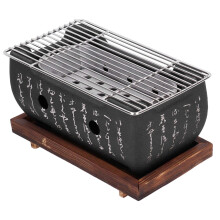 Portable Charcoal Grill Lightweight Aluminium Alloy BBQ Stove for Even Heat Outdoor Cooking