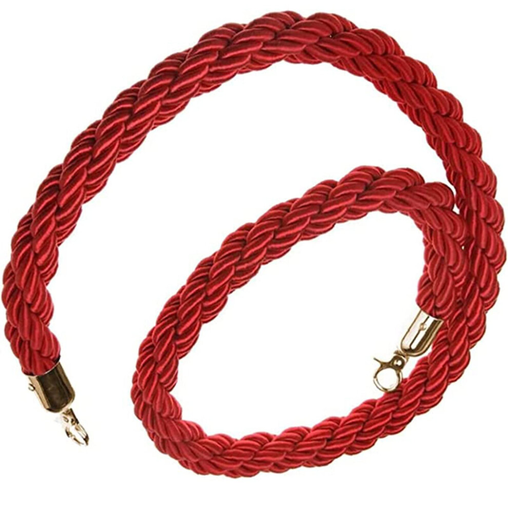 Crowd Control Barrier Rope, Red Barrier Rope For Crowds, 3.3Ft/100Cm 9412369198761