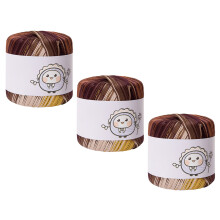 Cotton Lace Thread 3 Spools Smooth Texture For Embroidery And-C