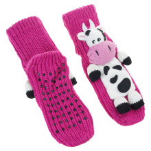 Cartoon kerstkousen Gebreide katoenen kousen Antislip warme-5