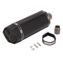 Motorcycle Starter Solenoid Relay Universal Compatibility Double Outlet Exhaust Muffler Silencer Tip Model H