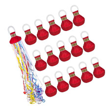 Banderole de fête portative colorée, 15 pièces, lanceur de