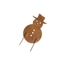 Corrosiebestendig Kerstmis Kerstman Sneeuwpop Yard Stake-25 cm