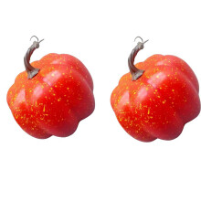 Realistic Foam Artificial Pumpkin Decoration Indoor and-2pcs