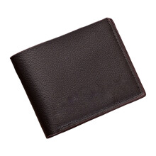 Thin Mens PU Wallet Portable Cash Organizers With-brown