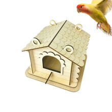 Wooden Bird Houses Natural Wood Nest Box Outdoor Bird House Garden Bird Box For Farm Balcony Patio Yard Backyard Birding