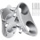 Durability Aluminum Flagpole Mount Regulable Butterfly Clamps 1