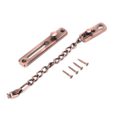 High-Quality Stainless Steel Chain Door Lock, Heavy Duty Security Latch with Polished Gold Finish for Enhanced Household Protection