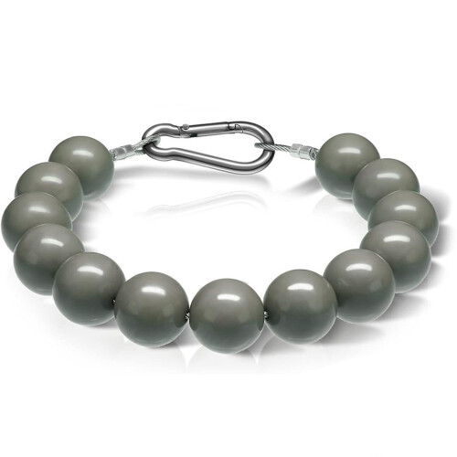 Outdoor Flagpole Accessories Bead Guide Weights Bottom-Gray