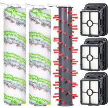 Filtros de aspirador CrossWave Max em microfibra e nylon, H12Efficiency, fáceis de substituir, desempenho premium para carpetes em diversas