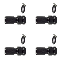 Hexagonal Converter Adapter Socket 1/2Inch To 1/4Inch Square Drive, 4Pcs QuickRelease Wrench Bit For Electric Wrench