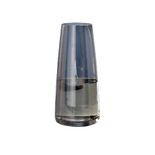 Home Office Decor Vase, Iridescent Glass Vase For Fresh Or Silk Flower Arrangements, Crystal Clear Body With Glitter Texture Elevates Any Room, Perfec