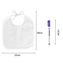 Creative Baby Bib Set for Painting and Feeding, Adjustable Straps Multi-function Bibs with Gentle Fabric Surface, Water Resist Backing for Teething