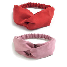 Boho-Haarbänder für Damen, elastisches, gekreuztes Haarband, luxuriöses Haarband-Accessoire bis zu 35,5 cm (14 Zoll), 10 Stück in verschiedenen