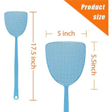 Manual Insect Terminator, Space Saving Wall-Mountable Swat With Strength Upgrade For Hassle-Free Pest Management, Eco-Friendly (3-Pack)