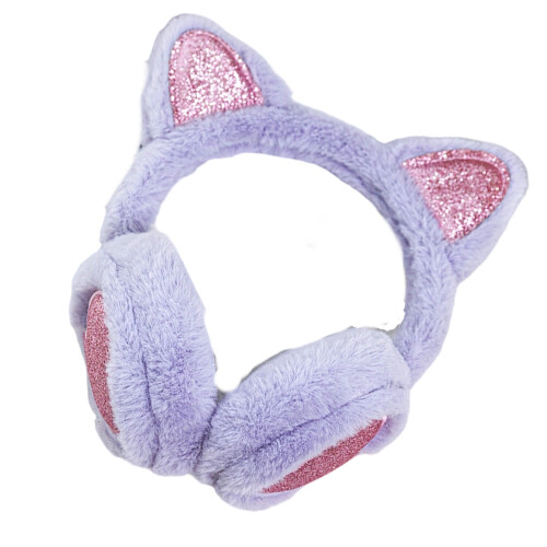 Soft Plush Ear Covers Windproof Thermally Insulation for-Purple