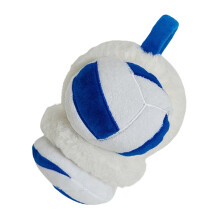 Protège-oreilles en peluche de dessin animé, avec-Bleu