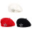 Five Point Star Decors Acrylic Fabric Beret Hat Winter-Black 2