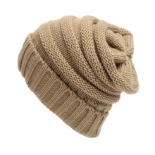 Atmungsaktive Acryl-Wintermützen für Damen, warme Mützen,-Kamel