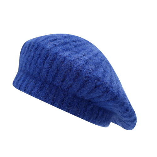 Knitted Beret Friendly Hats Lightweight Design-royal blue