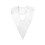 Prom V Cut Graduation Stole Premium Thick Satins Academic-White 1