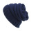 Soft Acrylic Beanies Hat Adjustable Knitted Hat Warm-Navy Blue 1