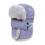 Adjustable Winter Trapper Hat Soft Faux Rabbit-light blue OS 1