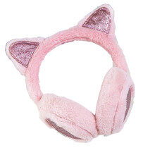 Foldable Ear Warmers Cold Weather Protection Unisex Design-pink